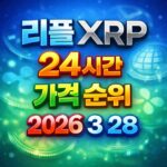 리플 XRP 24시간 가격 시세 지표 순위 2026년 3월 28일 메인 이미지 인포그래픽